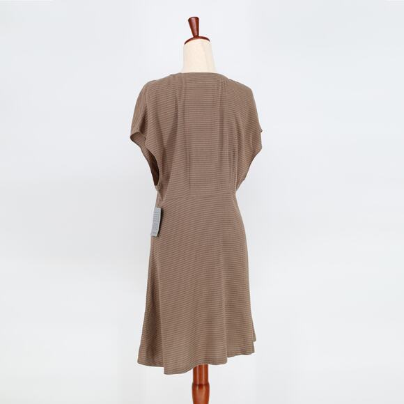 Samsoe Samsoe Women Brown Viscose Valerie Button Front Casual Dress Size M - Picture 6 of 10